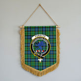 Forsyth Ancient Tartan Crest Wall Hanging Banner - Wood Pole